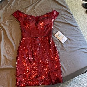 Slim Social Sequin Cocktail Dress